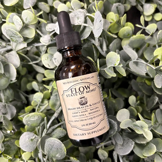 Flow mushroom extract on greenery